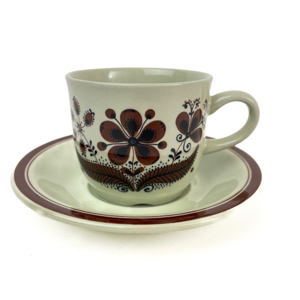 Retro kaffekop med underkop � Hedda, Figgjo