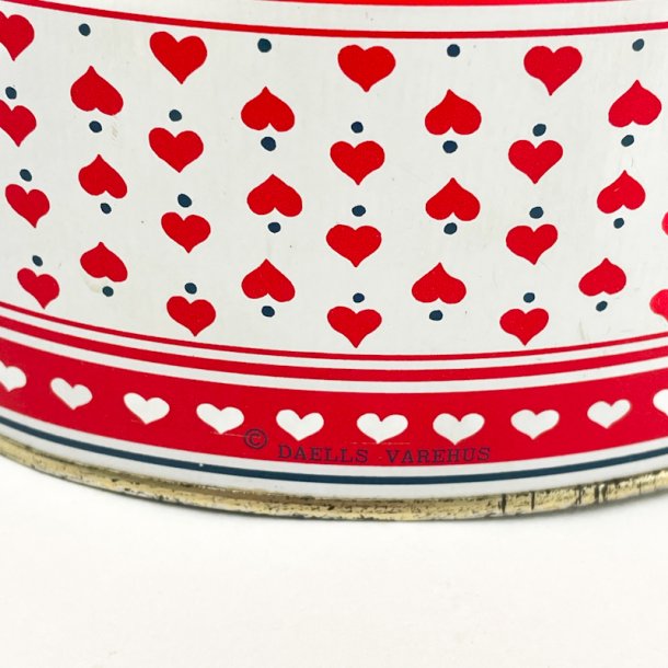 Vintage rd hjerte kagedse