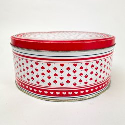 Vintage rd hjerte kagedse