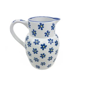 Blomstret vintage kande i keramik