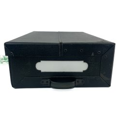 Schwarze Retro Aufbewahrungsbox mit Griff