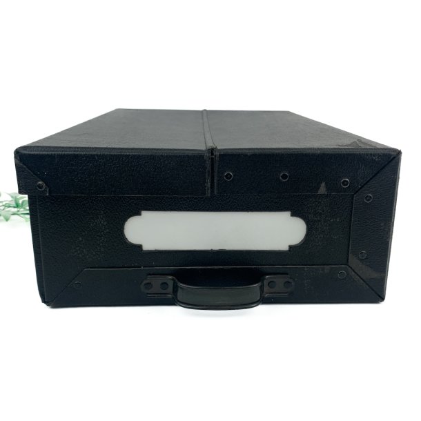 Schwarze Retro Aufbewahrungsbox mit Griff