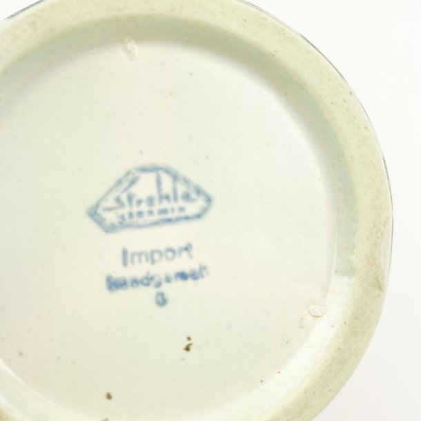 Blomstret vintage keramik urtepotte