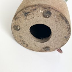 Gr�n vintage keramiklampe