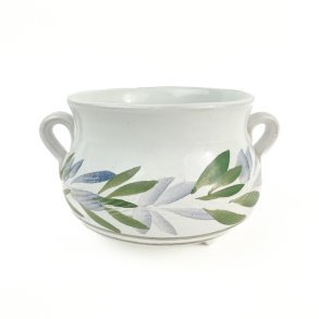 Keramikschale mit Blttermuster