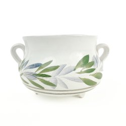 Keramikschale mit Blttermuster