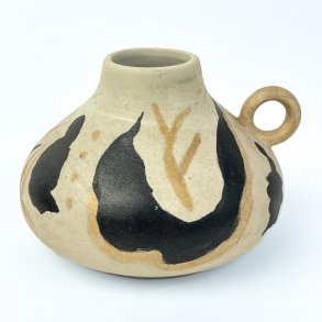 Vintage Keramikvase mit Henkel