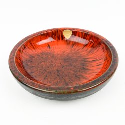 Orange retro keramikfad fra Ernst