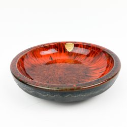 Orange retro keramikfad fra Ernst