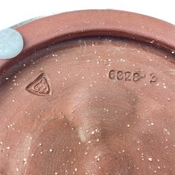 Blaue-Keramiktablett Michael Andersen Nr. 6328-3