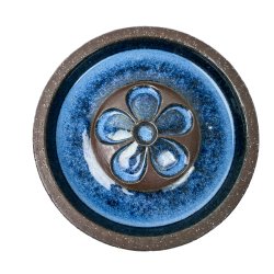 Blaue-Keramiktablett Michael Andersen Nr. 6328-3