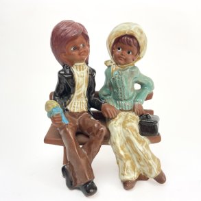 Retro figur k�restepar � 20 cm