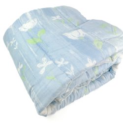 Blaues Retro-Steppdeckchen