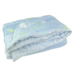 Blaues Retro-Steppdeckchen