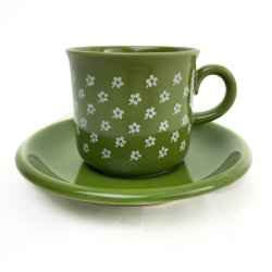 Gr�n retro kaffekop fra S�dahl