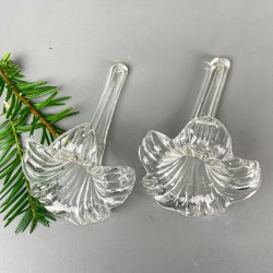 To vintage glasblomster