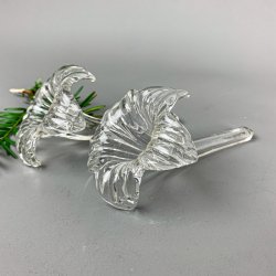 To vintage glasblomster