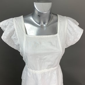 Hvid vintage sommerkjole - str M