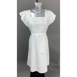 Hvid vintage sommerkjole - str M