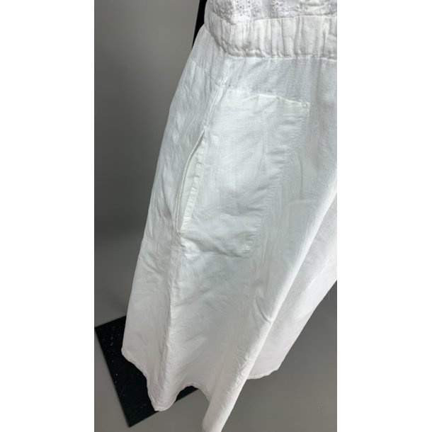 Hvid vintage sommerkjole - str M