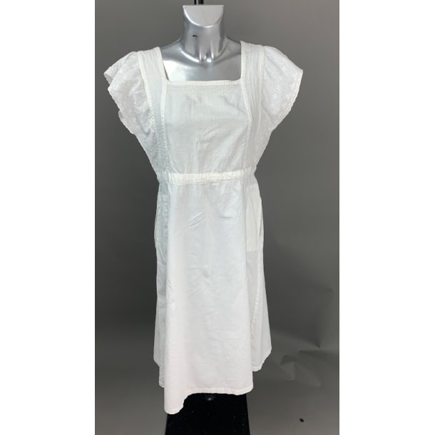 Hvid vintage sommerkjole - str M