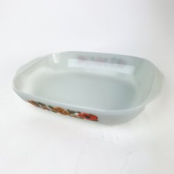 Blomstret vintage ildfast fad