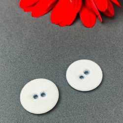 To vintage l�rredsknapper - 15 mm