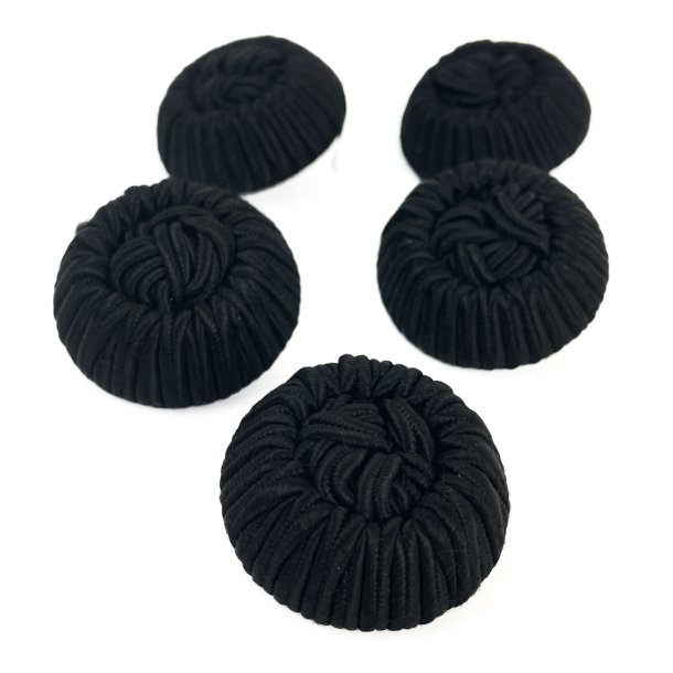Fem sorte vintage passementerieknapper fra 1940erne