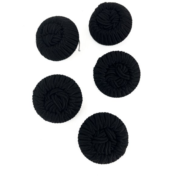 Fem sorte vintage passementerieknapper fra 1940erne