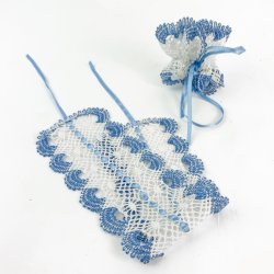 Geklppelte Vintage Kerzenmanschetten