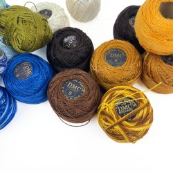 Tyve vintage DMC Coton Perl� No. 8