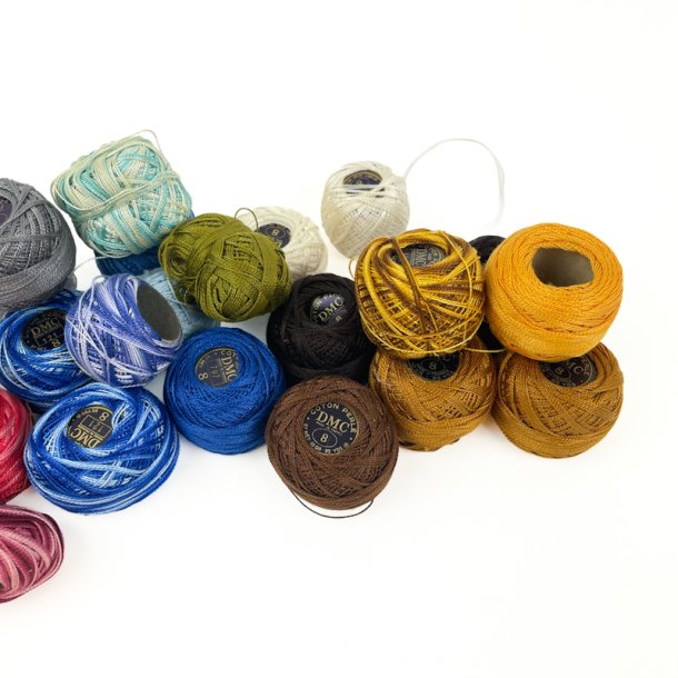 Tyve vintage DMC Coton Perl� No. 8