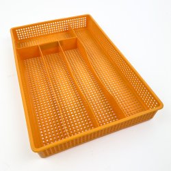 Gul retro bestikbakke