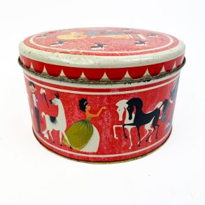 R�d vintage kaged�se cirkus