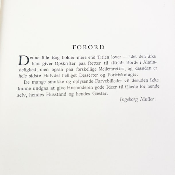 Koldt Bord � Ingeborg M�ller � 1939