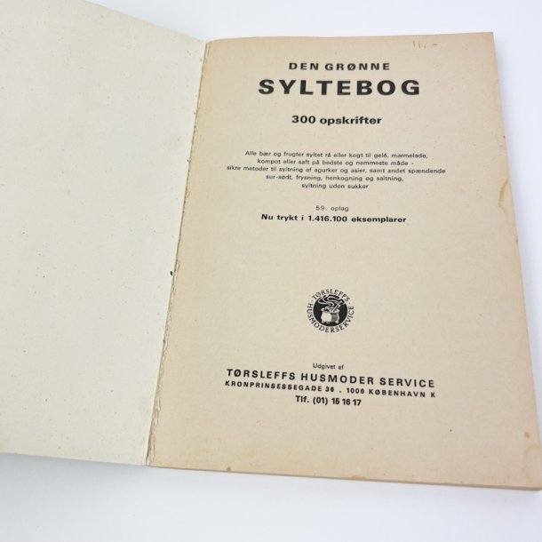 Vintage T�rsleffs syltebog