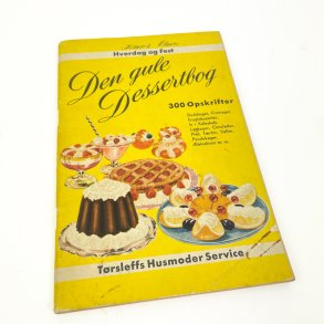Vintage Den gule Dessertbog fra T�rsleffs