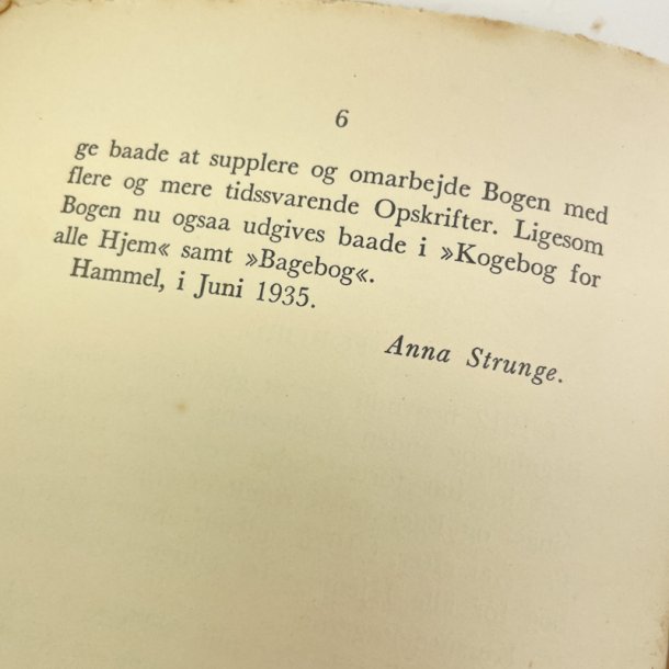 Bagebog af Anna Strunge fra 1935