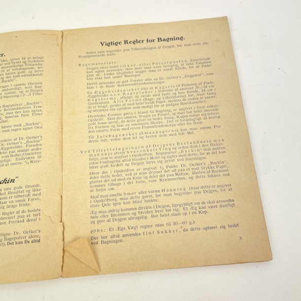 Vintage Dr. Oetker bagebog