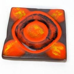 Orange vintage Per Engstr�m kakkel