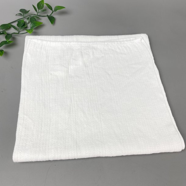 Hvidt vintage damask viskestykke