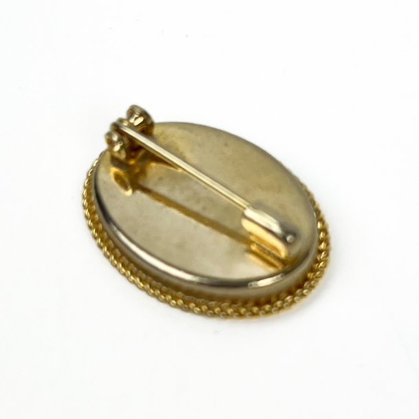 Gylden vintage broche mosaik