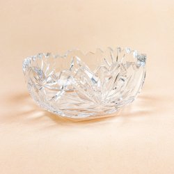 Vintage krystalsk�l i klart glas