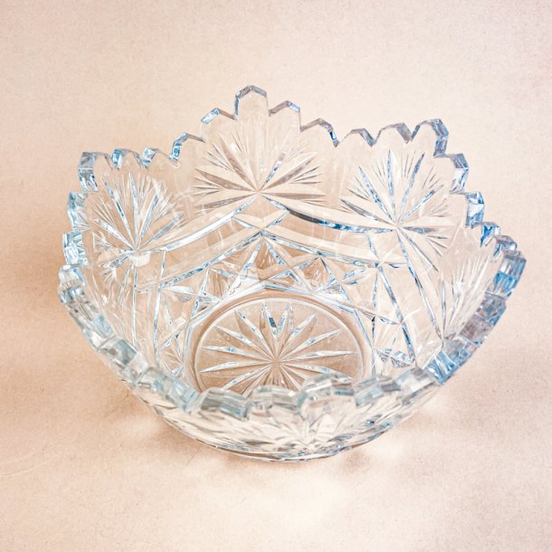 Klar vintage krystalglassk�l