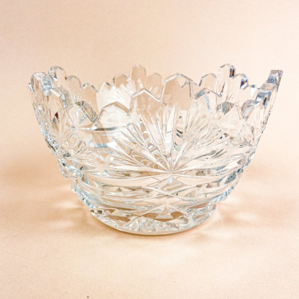 Klar vintage krystalglassk�l