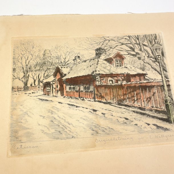 Petissan originalradering af E. Hallgren