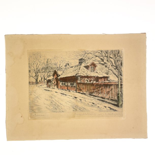Petissan originalradering af E. Hallgren