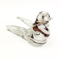 Dekorativ brun retro glasfugl