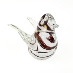 Dekorativ brun retro glasfugl