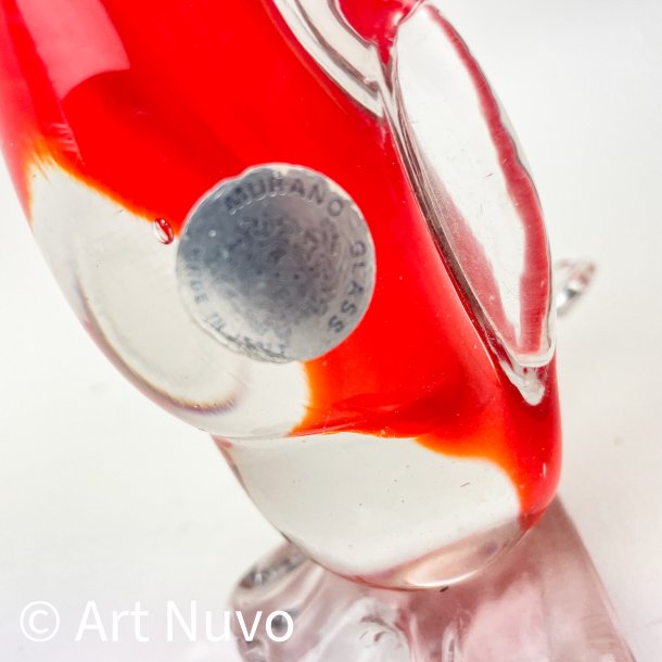 Dekorativ r�d retro Murano-and